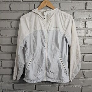 Decathlon Womens Medium Quechua Hiking Helium 500 Jacket Full Zip Blue UPF